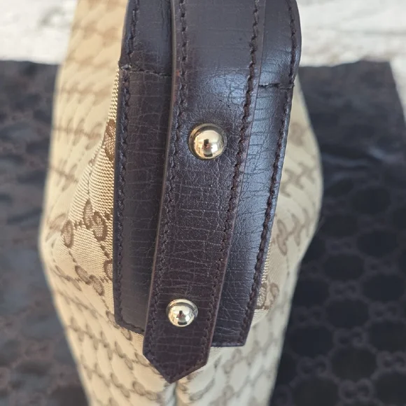 Gucci Beige and Dark Brown Shoulder Bag - Picture 6 of 17